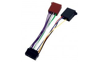 Cable de audio Iso para automóvil JVC 16 pins