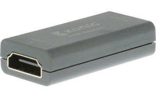 Repetidor HDMI con entrada HDMI y salida HDMI de 20,0 m en color gris oscuro