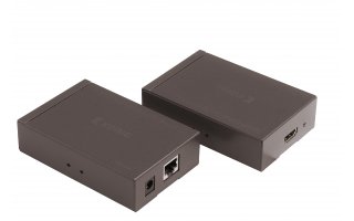 Extensor HDMI de emisor HDMI a receptor HDMI con un único cable CAT5e/6 de 50 m en gris oscuro