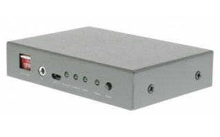 Divisor HDMI de 1 puerto con entrada HDMI y 2 salidas HDMI en color gris oscur