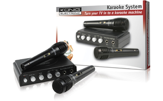 Karaoke Mixer + 2 micrófonos negro HAV-KM11