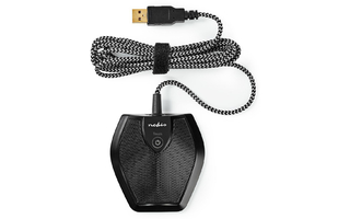 Micrófono con Cable - Conferencia - Botón de Silencio - USB