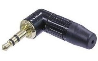 Neutrik - Conector Jack 3.5mm - Acodado negro