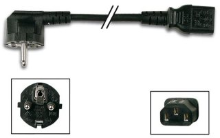 Cable de alimentación L=1.5m negro