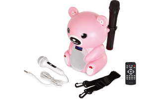 Bear 400R altavoz portátil karaoke con reproductor USB/SD/Bluetooth