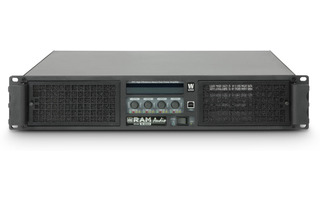 Ram Audio W 9044 DSP E AES Amplificador de PA 4 x 2200 W 4 Ohmios con Módulo DSP con Entrada dig
