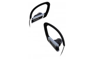 Auriculares internos con control y micrófono para iPhone en color negro
