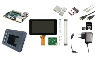 Raspberry Pi LCD starter kit + WiFi + Raspbian software