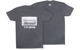 Roland TR909 Crew T-Shirt MD Charcoal 