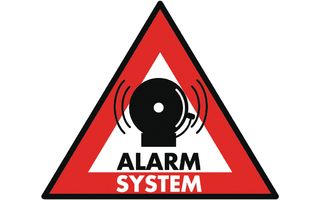 Pegatina de sistema de alarma