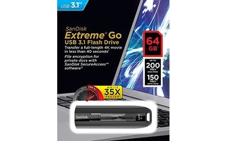 SanDisk Extreme Go de 64 GB - Pendrive USB 3.1