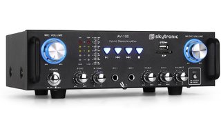 SkyTronic AV-100 - Amplificador estereo Karaoke MP3
