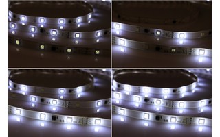Tira LED multiefecto decorativa 5 metros , IP33 , SMD5050, 30 LED por metro 12V
