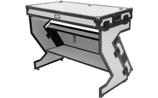 UDG Ultimate Flight Case Portable Z-Style DJ Table White Plus