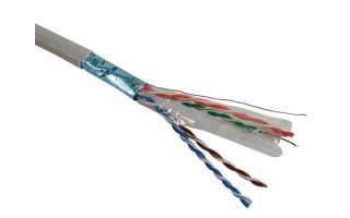 Cable de red FTP, CAT6, 4 x 2 x 0.57mm, 4 pares trenzados, 100M