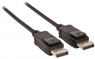 Cable DisplayPort de DisplayPort macho - DisplayPort macho de 2,00 m en color negro Valueline
