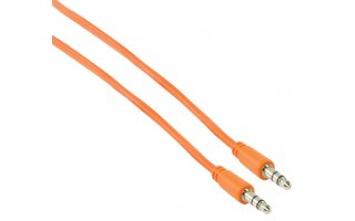 Cable naranja de audio estéreo 3.5mm de 1.00 m