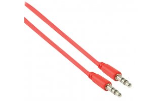 Cable rojo de audio estéreo 3.5mm de 1.00 m