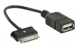 Cable de datos USB OTG 2.0 A - Samsung 30-pines de 0.20 m