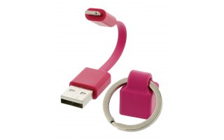 Cable USB de sincronización y carga, Lightning macho – USB A macho, 0,10 m, naranja