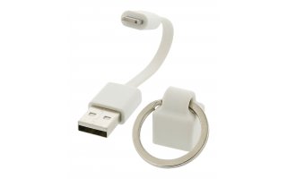 Cable USB de sincronización y carga, Lightning macho – USB A macho, 0,10 m, blanco