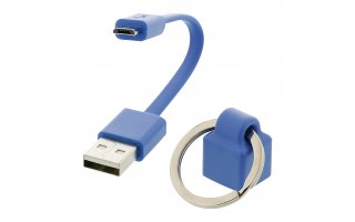 Cable adaptador USB 2.0 A macho - micro B macho 0,10 m azul