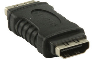 Acoplador HDMI con entrada HDMI - entrada HDMI en color negro