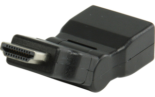 Adaptador HDMI con conector giratorio HDMI - entrada HDMI en color negro