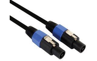 Cable de altavoz,2x2.5mm², conector macho de 2 polos a conector macho de 2 polos, azul (3m)