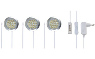 Lámpara LED para armario - 3 x 1.2W - Blanco neutro