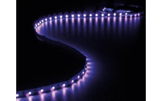 Juego con cinta de LEDs flexible y adaptador de red - ultravioleta - 150 LEDs - 1,5m - 12 VDC-s