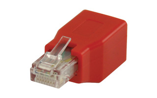 Adaptador de red, RJ45 macho - RJ45 hembra, rojo - Valueline VLCB89251R