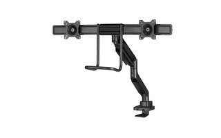 Audizio MAD20F Heavy Duty Double Monitor Arm with Handle 17-32