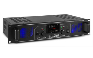 Audizio SPL 2000MP3 Amplifier blue LED + EQ Black