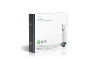 Cable Coaxial - Compatible con 4G/LTE - 25,0 m - Caja de Regalo - Blanco - Nedis CSBG4050WT250