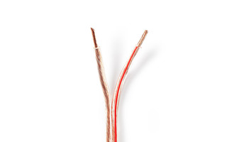 Cable de Altavoz - 2x 4,00 mm2 - 15,0 m - Carrete - Transparente - Nedis CABR4000TR150