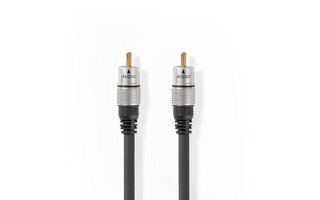 Cable de Audio Digital - Macho RCA - Hembra RCA - 10,0 m - Gris Antracita - Nedis CAGC24170AT100