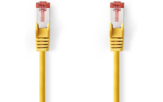 Cable de Red CAT6 S/FTP - RJ45 Macho - RJ45 Macho - 5,0 m - Amarillo - Nedis CCGP85221YE50