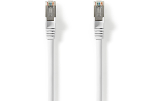 Cable de Red CAT8.1 S/FTP - RJ45 Macho a RJ45 Macho - 2,0 m - Blanco - Nedis CCGP85520WT20