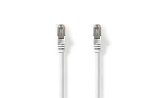 Cable de Red CAT8.1 S/FTP - RJ45 Macho a RJ45 Macho - 5,0 m - Blanco - Nedis CCGP85520WT50