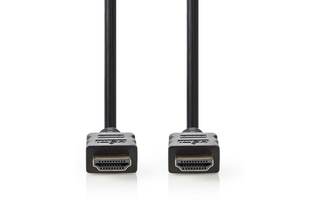 Cable HDMI de Alta Velocidad con Ethernet - Conector HDMI - Conector HDMI - 2,0 m - Negro