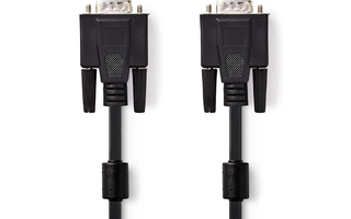 Cable VGA - VGA Macho - VGA Macho - 10 m - Negro - Nedis CCGP59000BK100