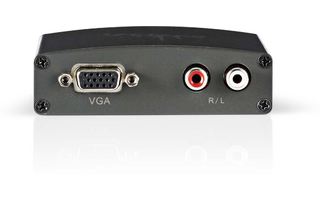 Convertidor HDMI a VGA - 1 toma - Entrada HDMI - VGA + 2 Salidas RCA (I/D) - Nedis VCON3411AT