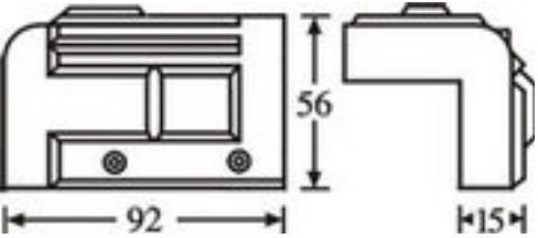 Adam Hall Hardware 4071 - Cantonera apilable de plástico negro - DJMania