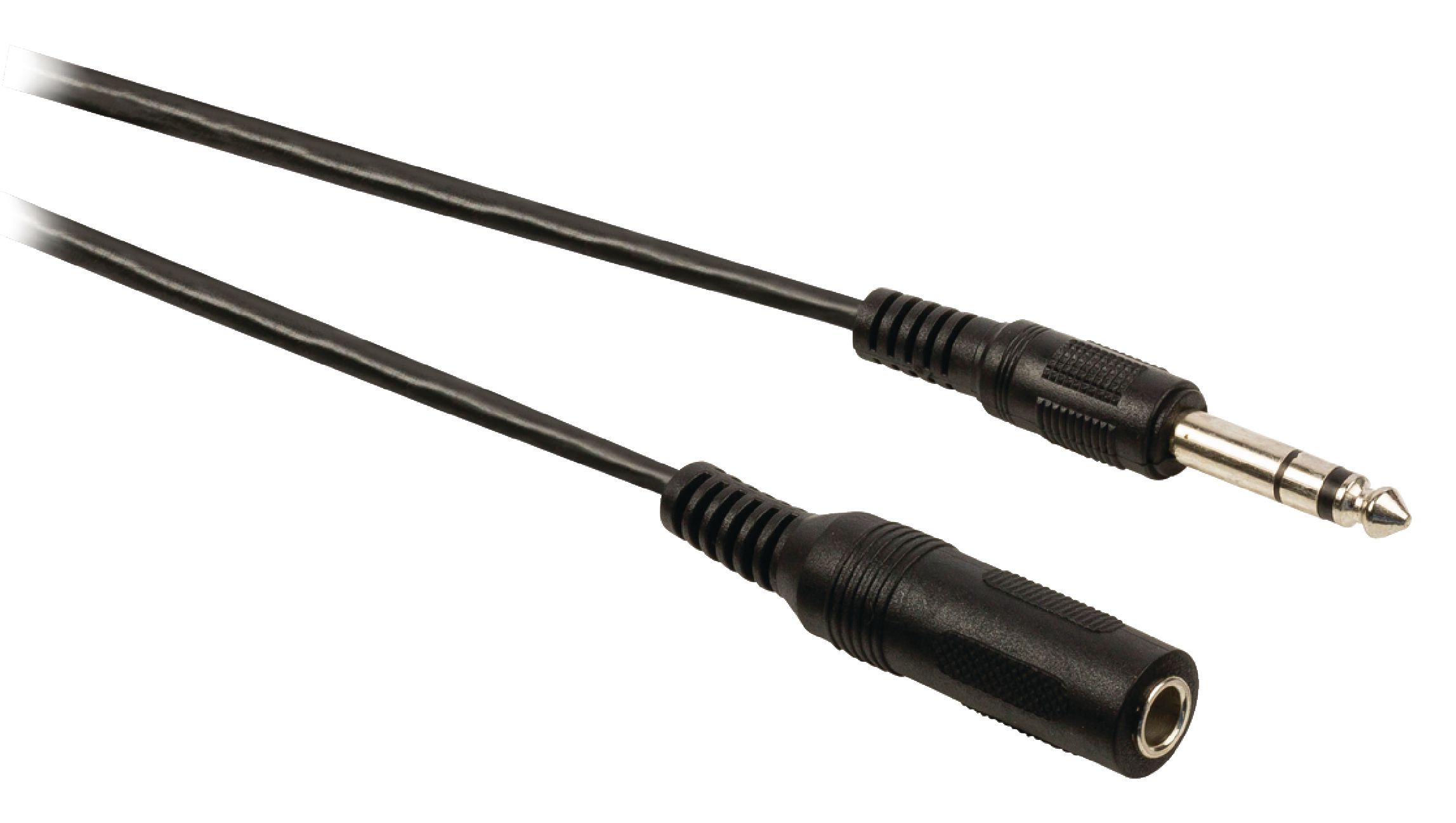 Cable de extensión de audio jack estéreo macho de 6.35 mm hembra de 6