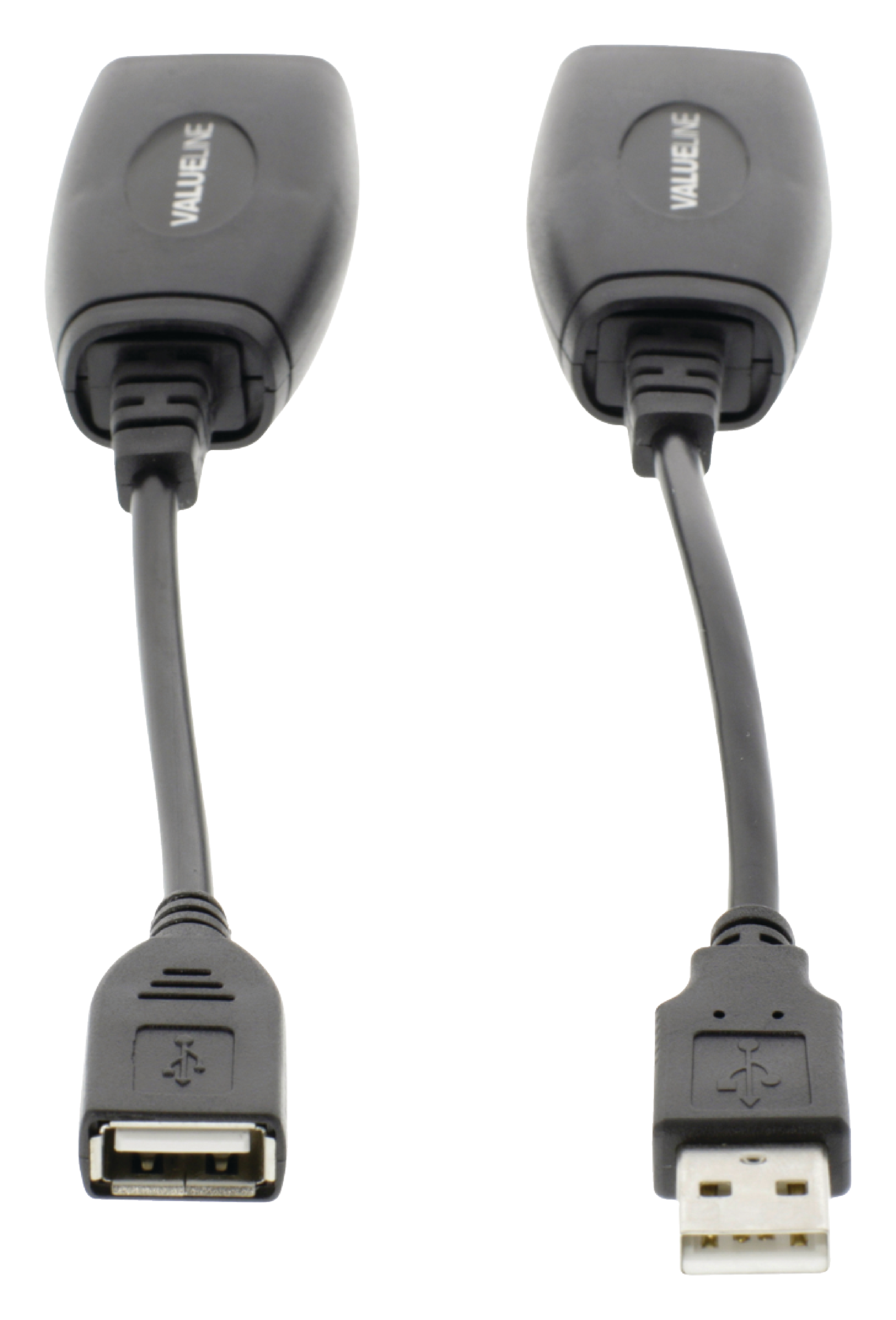 Cable Alargador Usb Activo Por Utp En Color Negro Valueline