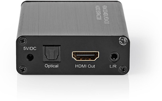 HDMI Audio Extractor - Digital estereo - 1x HDMI Input - 1x HDMI Output + TosLink + 3.5 mm