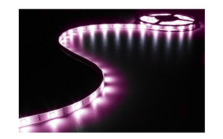 Tira LED Flexible , RGB , 90 LEDs - 3 metros - 12V , controlador y alimentación
