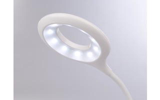 Lámpara LED con clip - Intensidad de luz regulable - 20 LEDs - Color Blanco - Recargable