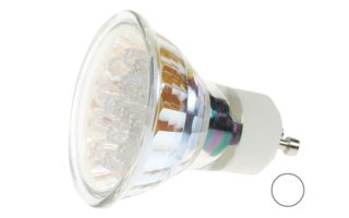 Bombilla LED GU10, 240V color blanco frio